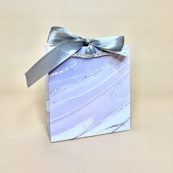 Подарункові пакети з мармуровим малюнком "Тренд" розмір S