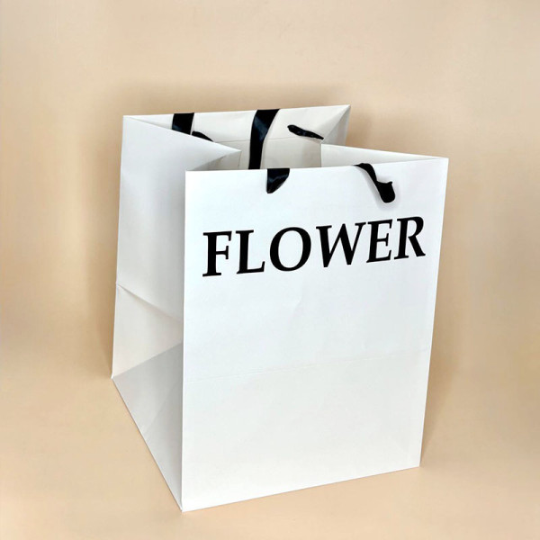 Подарунковий пакет для квітів квадратний "Flower"