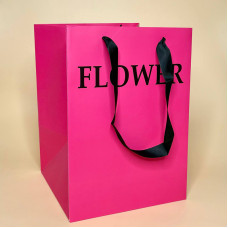 Подарунковий пакет для квітів квадратний "Flower"