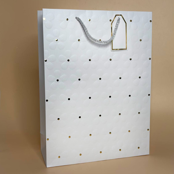 Подарункові пакети з тисненням Квітка розмір S