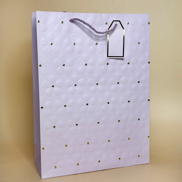 Подарункові пакети з тисненням Квітка розмір S