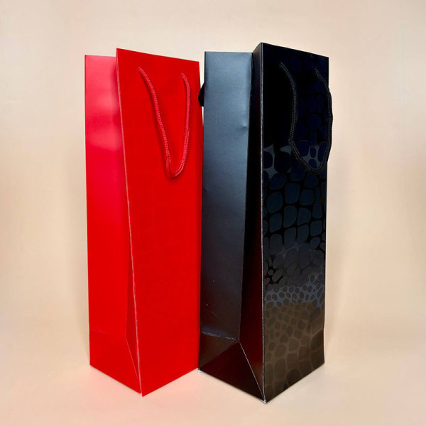 подарунковий пакет для пляшки "Винна пляшка" “крокодил”