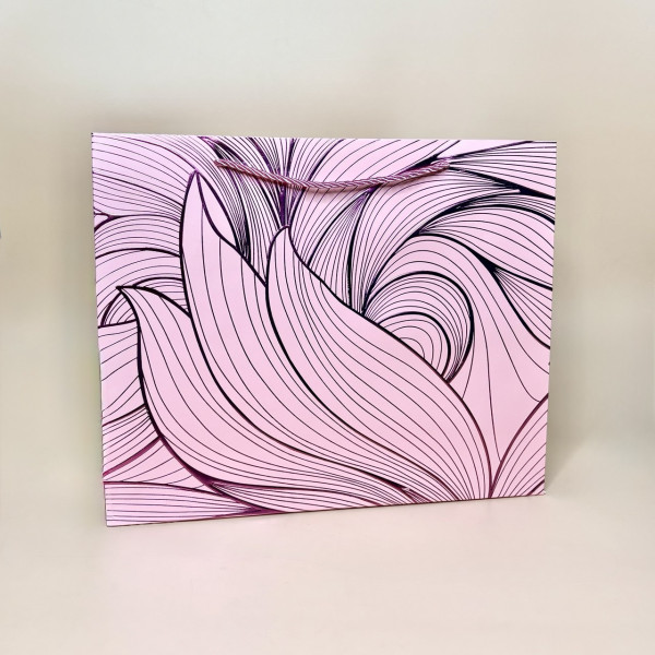 Подарункові пакети з абстрактним малюнком "Leaf" розмір M