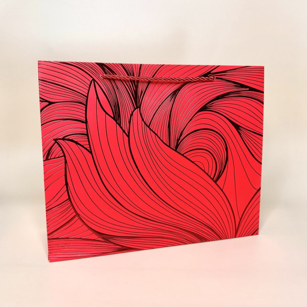 Подарункові пакети з абстрактним малюнком "Leaf" розмір M