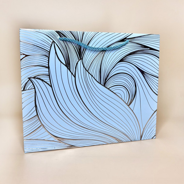 Подарункові пакети з абстрактним малюнком "Leaf" розмір M