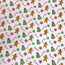 Новорічний пакувальний папір "Пряник" 