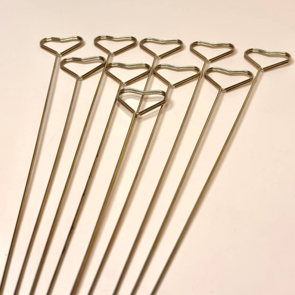 Металеві топери для квітів та декору (серце)