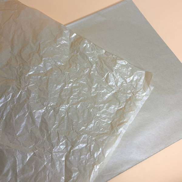 Вологостійкий тіш’ю-папір у листах 50×70 см кольору айворі