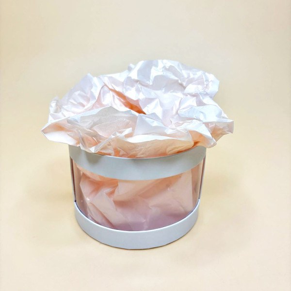 Вологостійкий тіш’ю-папір у листах 50×70 см в ніжно-персиковому кольорі 