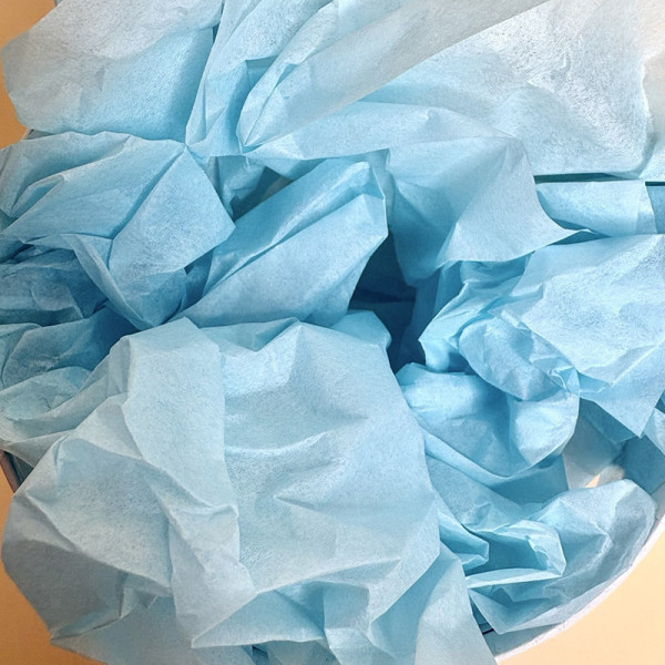 Папір тішью листовий в блакитному   кольорі