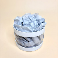 Папір тішью листовий в сірому кольрі 