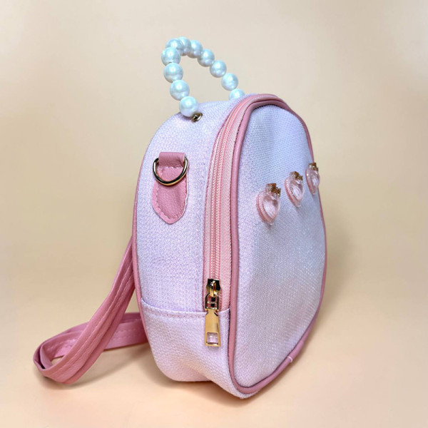 Дитяча сумка-рюкзак з перламутровою ручкою