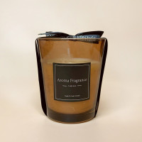 Ароматична свічка у склі Aroma Fragrance серія "Luxury" (маленька) коричневого кольору