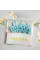 Свічка для торта «Happy Birthday» "Макарун" блакитного кольору