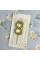 Свічка-цифра для торта «Пузатик» золото- 8