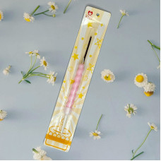 Свічка-факел для торта довга рожевого кольору