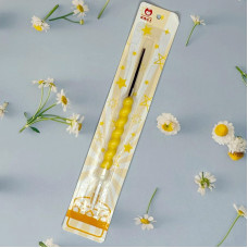 Свічка-факел для торта довга жовтого кольору