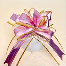 Декоративний бантик для подарунків бузковий