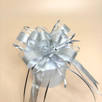 Бантик декоративний для подарунків білого кольору