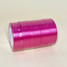 Стрічка атласна однотонна 2.5 см колір : малиновий