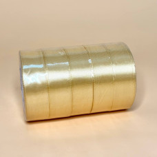 Стрічка атласна однотонна 2.5 см колір : світло золотистий