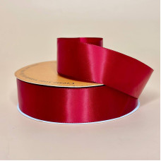 Стрічка атласна 4 см бордового кольору