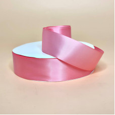 Стрічка атласна 4 см рожевого кольору
