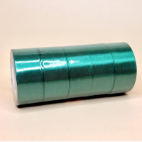 Декоративна атласна стрічка для пакування 4 см смарагдового кольору