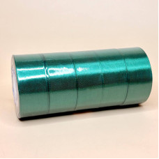 Декоративна атласна стрічка для пакування 4 см смарагдового кольору