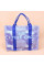 Містка текстильна сумка Tote Bag  в плямистому дизайні  бузкова