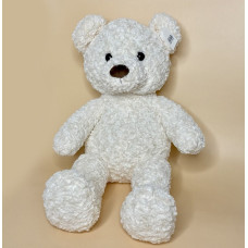 Плюшевий  ведмедик у светрі білого кольору