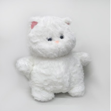 М’яка іграшка плюшеве кошеня білого кольору