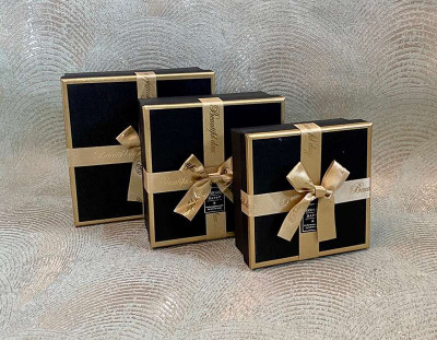 Набір подарункових коробок "Glitter"  black