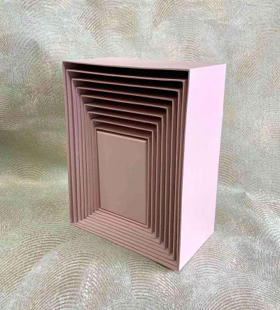 Набір коробок 10 шт "Монохром" ніжно рожевий