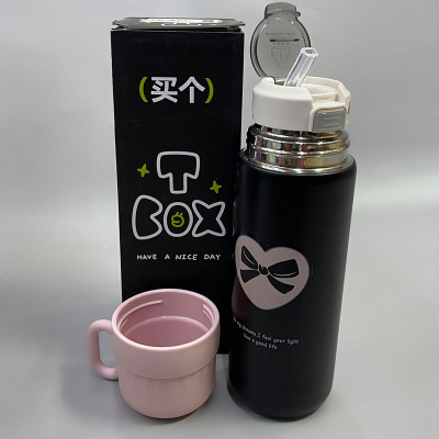 Термокухоль "Бант" з трубочкою.Об'єм 500 ML