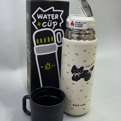 Термокухоль "Бант" з трубочкою.Об'єм 500 ML