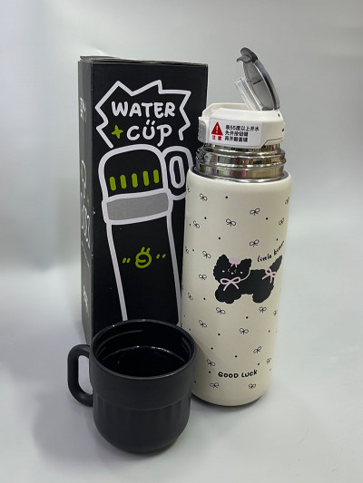 Термокухоль "Бант" з трубочкою.Об'єм 500 ML