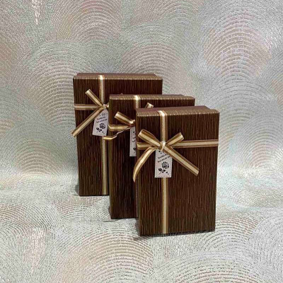 Подарочная коробка-коричневая