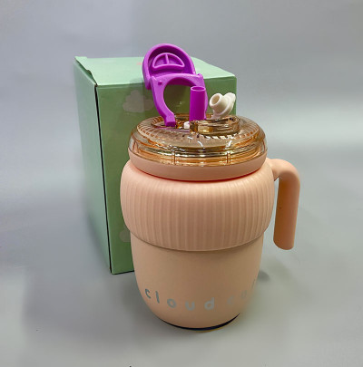 Термочашка з трубочкою "Cloud" 420 ml